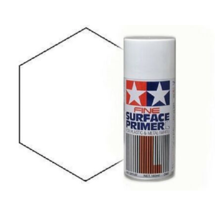 Tamiya Surface Fine Primer Spray Bianco / White  da 180 ml  TA87044