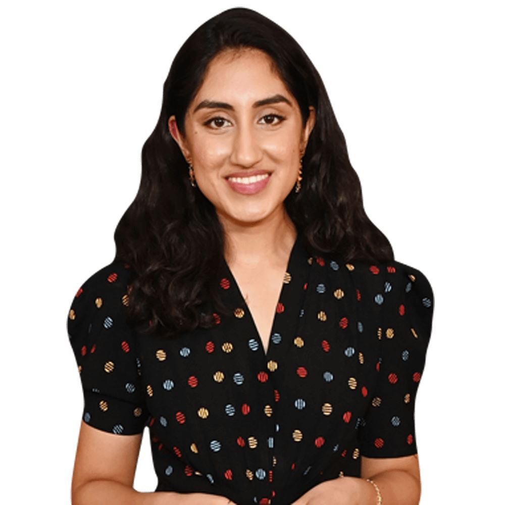Ambika Mod (Black Dress) Half Body Buddy Cutout