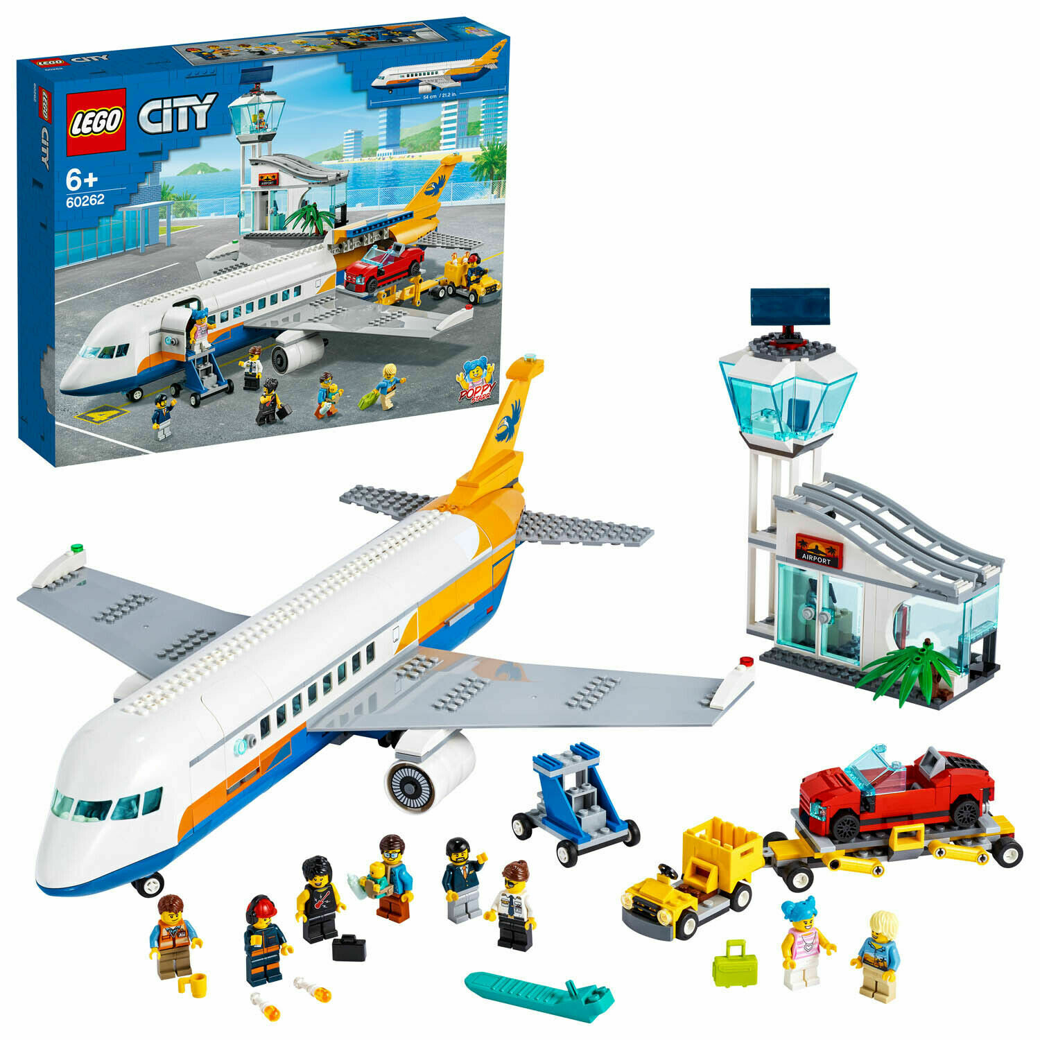 LEGO CITY - PASSENGER AIRPLANE AEREO PASEGGERI  PZ. 669  ART 60262