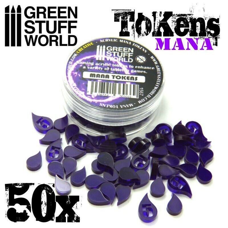 GAMING TOKENS MANA DROPS Accessori Miniature e modellismo by GREEN STUFF WORLD