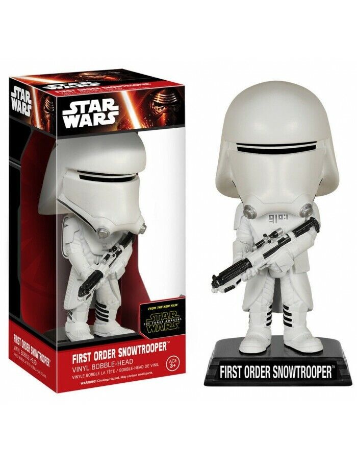 FUNKO BOBBLE HEAD WACKY WOBBLER STAR WARS 7 FORCE AWAKENS SNOWTROOPER FIGURE NEW