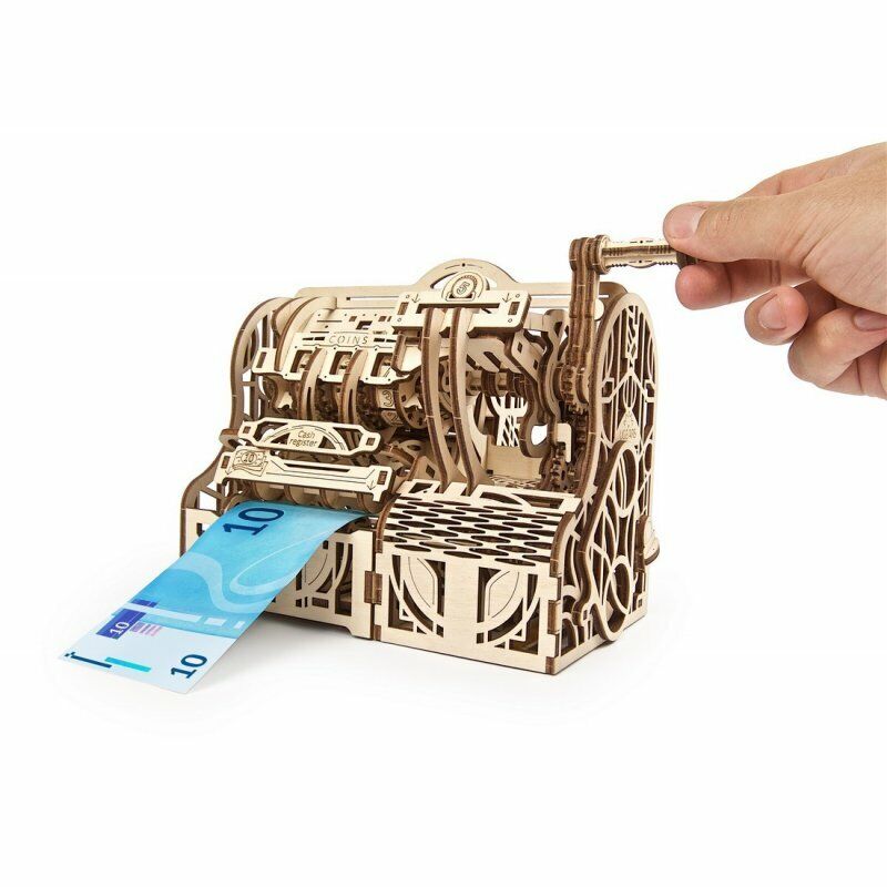 UGEARS 1:3 KIT IN LEGNO 3D AD INCASTRO - REGISTRATORE DI CASSA ART 70136