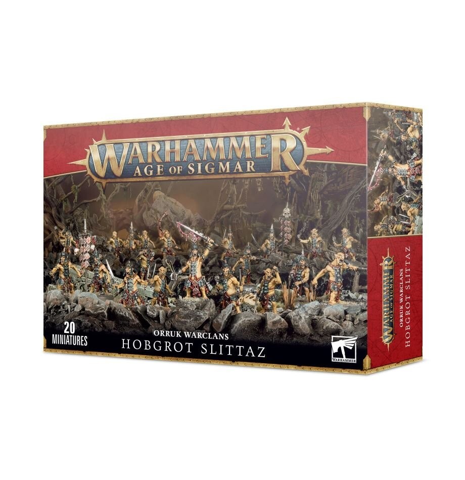 HOBGROT SLITTAZ Orruk Warclans Grankakkole Tagliagole 20 miniature Warhammer Age