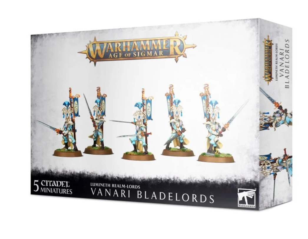 VANARI BLADELORDS lumineth realm lords 5 MINIATURE warhammer AGE OF SIGMAR età 1