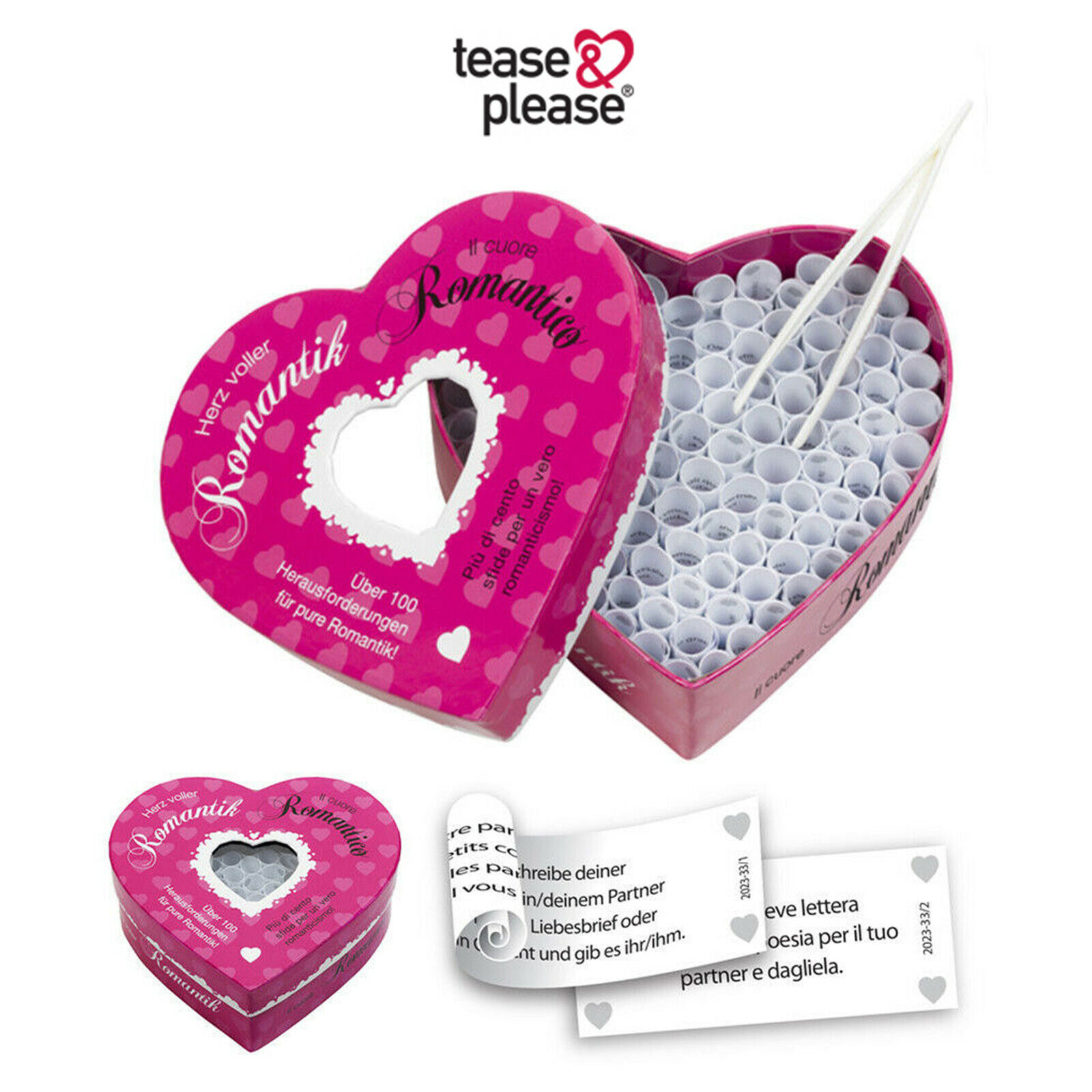 Cuore Romantico stravagante gioco per coppie Tease & Please couples games EROTIC