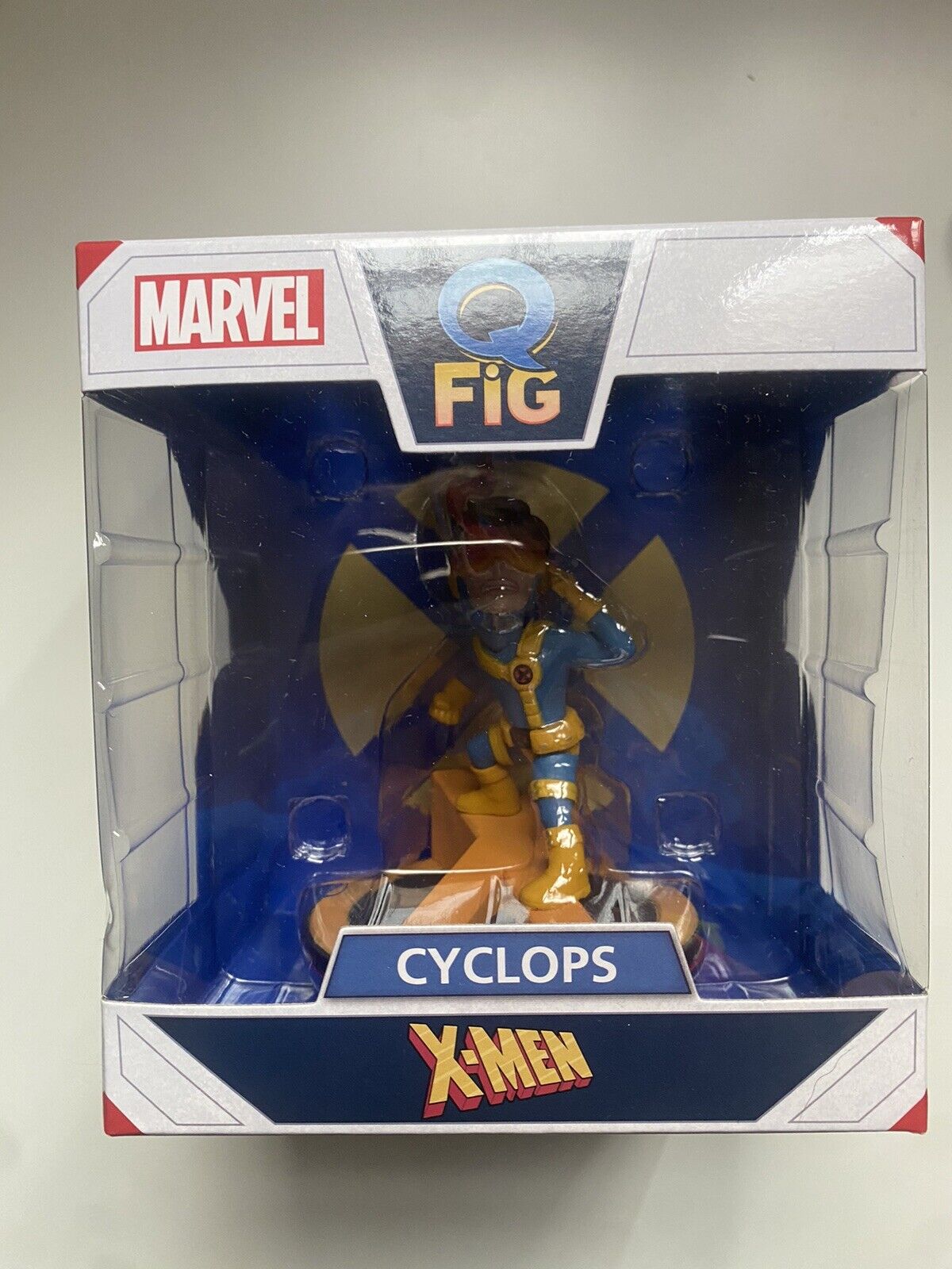 MARVEL Q-FIG DIORAMA X-MEN CYCLOPS MINI FIGURE QUANTUM MECHANIX Venduto con box