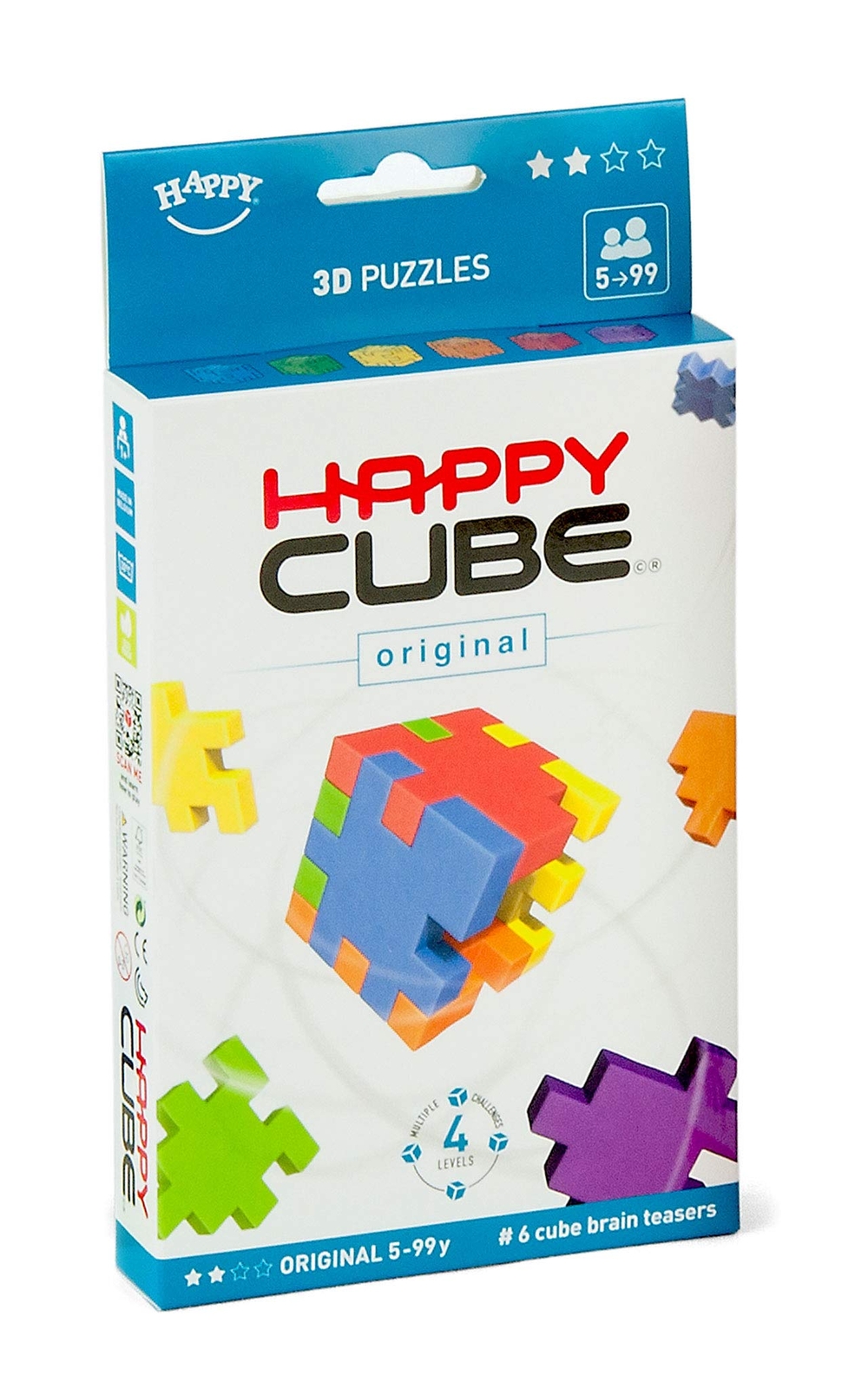 HAPPY HCO300 Original Cardboard Box 3D Puzzle, Pack of 6 Single