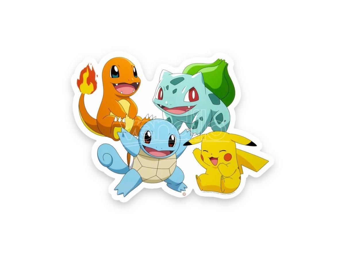 Pokémon Led Wall Lampada Light Starter Group 53 Cm Teknofun
