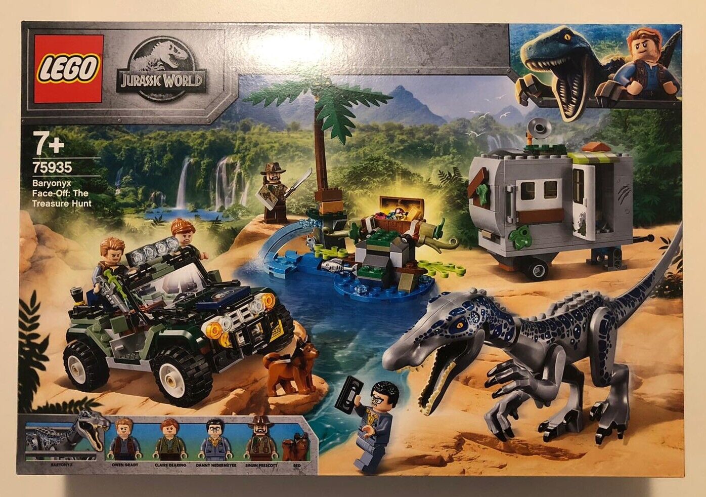 LEGO 75935 JURASSIC WORLD BARYONYX FACE-OFF: THE TREASURE HUNT NUOVO SIGILLATO 