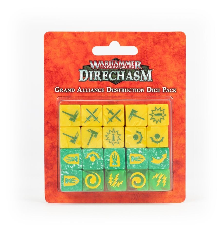 SET DI DADI DISTRUZIONE WARHAMMER UNDERWORLDS dice pack Direchasm