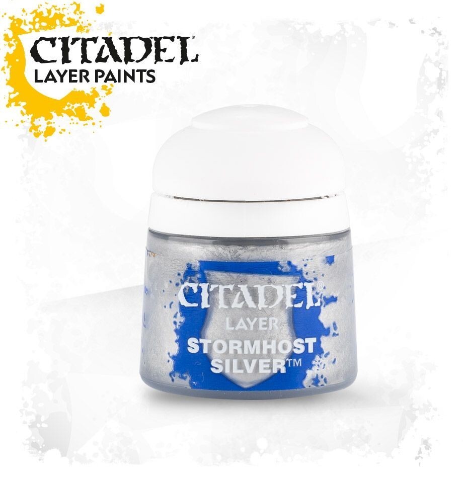 STORMHOST SILVER colore Citadel Gem paint layer argento Warhammer 12 ml