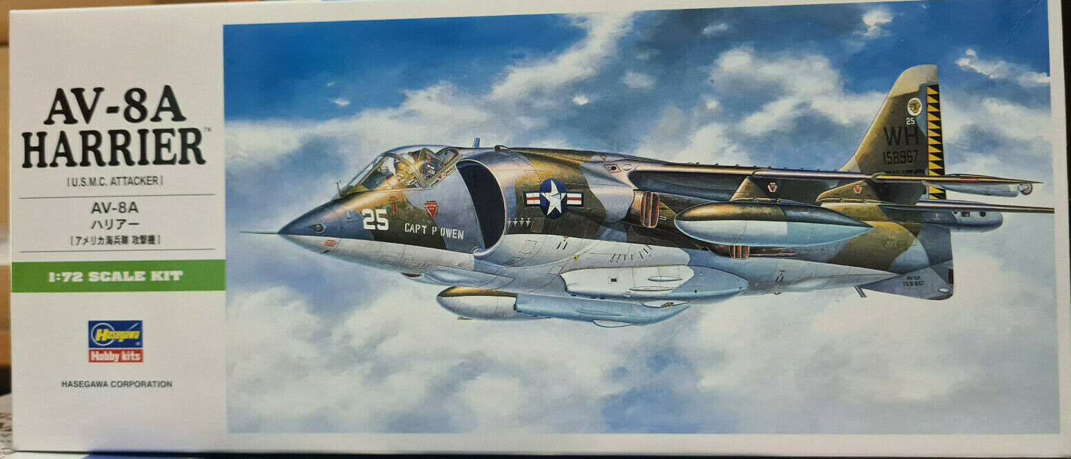 McDonnel Douglas AV-8A Harrier STOL Fighter - Hasegawa Kit 1:72 - B10