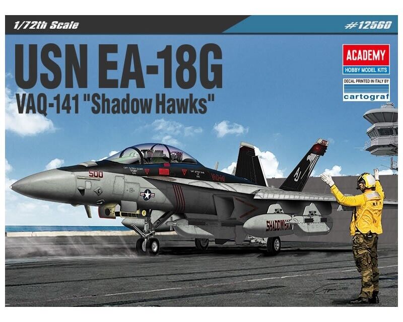 Academy 12560 US Navy EA-18G VAQ-141 Shadow Hawks 1:72 modellismo