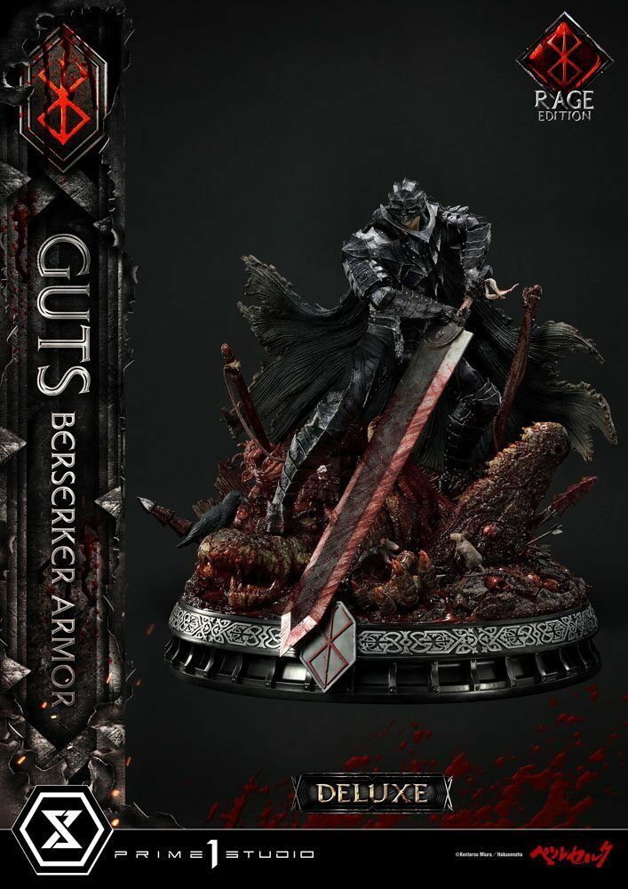 BERSERK - Guts Berserker Armor Rage Deluxe 1/4 Polystone Statue Prime 1 Studio