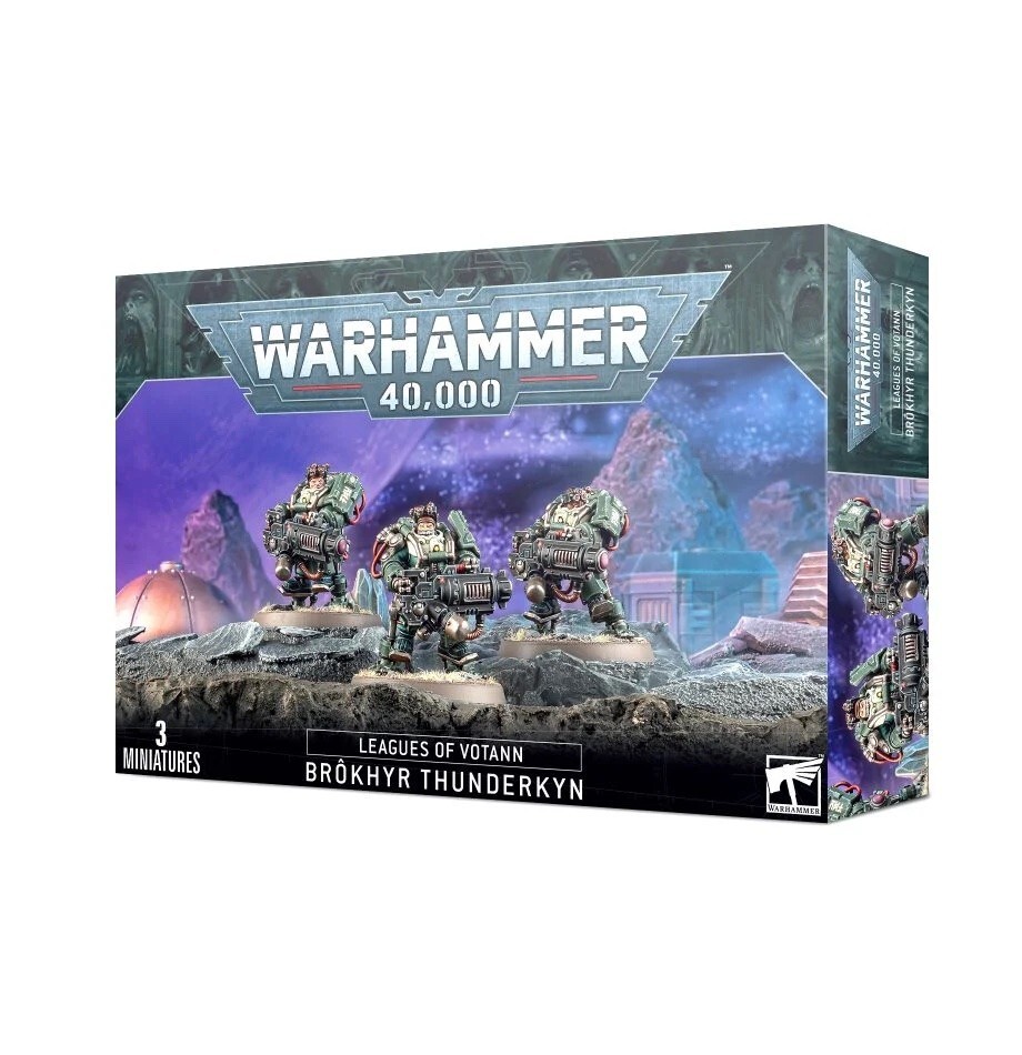 BROKHYR THUNDERKYN leagues of votann CONFRATELLI DEL TUONO set di 3 miniature WA