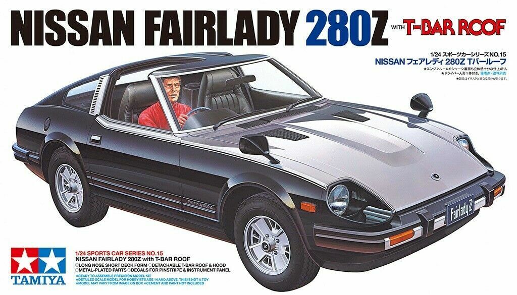 TAMIYA 1:24 KIT AUTO IN PLASTICA NISSAN FAIRLADY 280Z WITH T-BAR ROOF  ART 24015