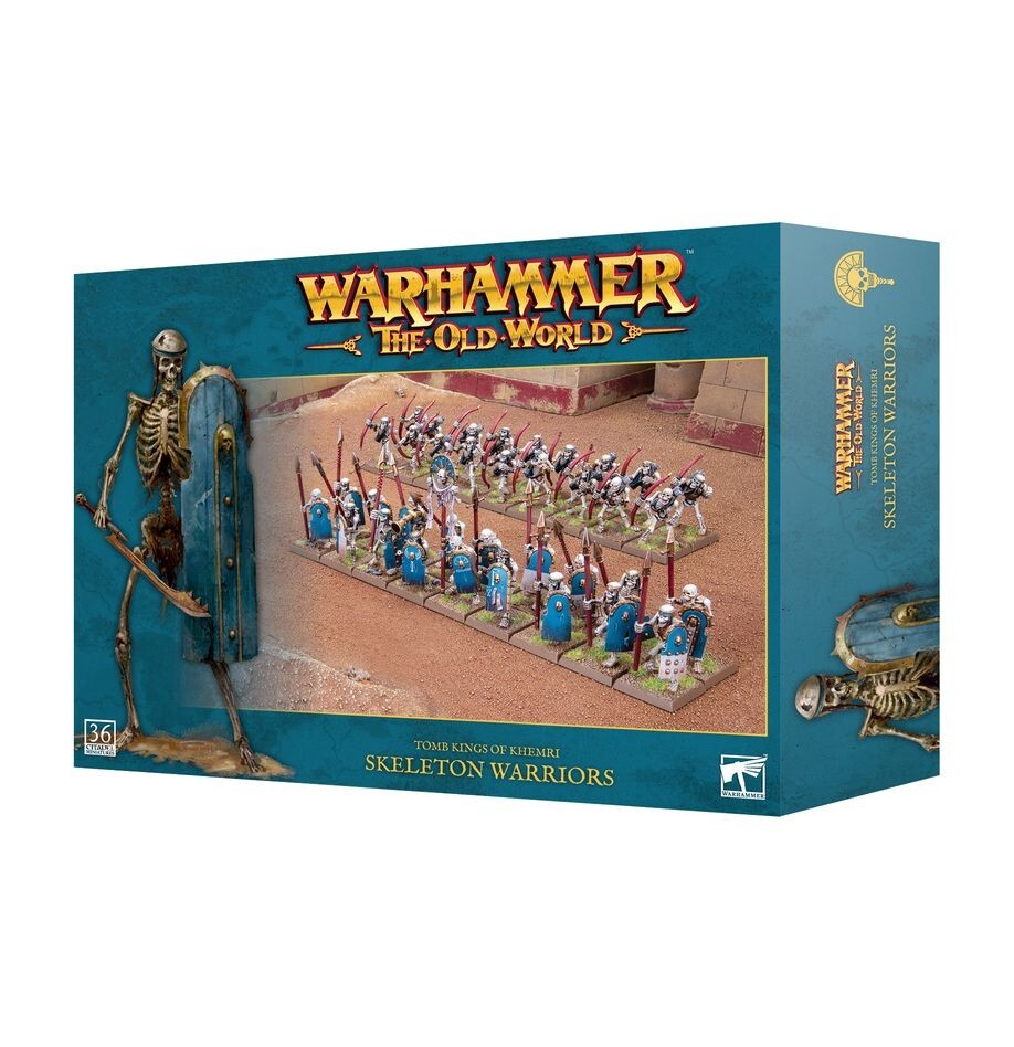 SKELETON WARRIORS set di 36 miniature TOMB KING OF KHEMRI warhammer THE OLD WORL