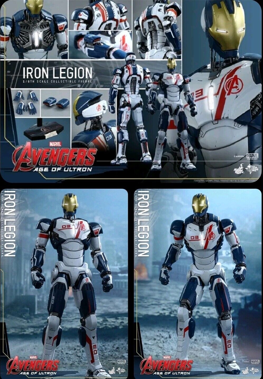 The Avengers Age of Ultron Iron Legion 1:6 figure  Hot Toys MMS299