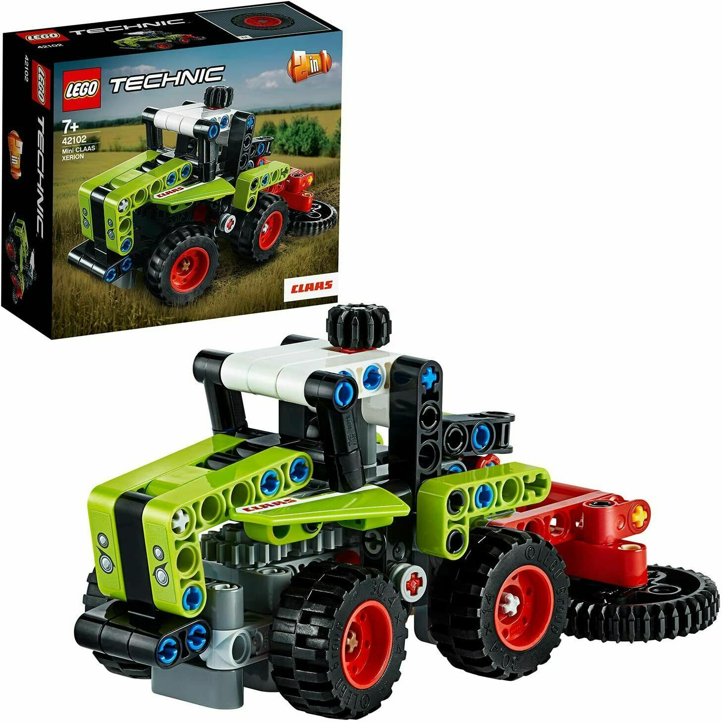 LEGO TECHNIC 2 IN 1 - TRATTORE MINI CLAAS XERION 130 PEZZI  7+ ANNI ART 42102