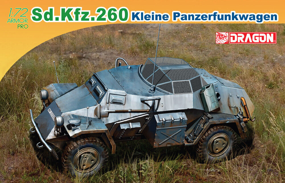 Sd.kfz.260 Kleine Panzerfunkwagen 1:72 Plastic Model Kit DRAGON MODELS