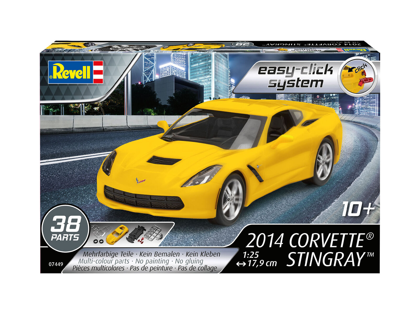 2014 Corvette Stingray Easy-click 1:25 Plastic Model Kit REVELL
