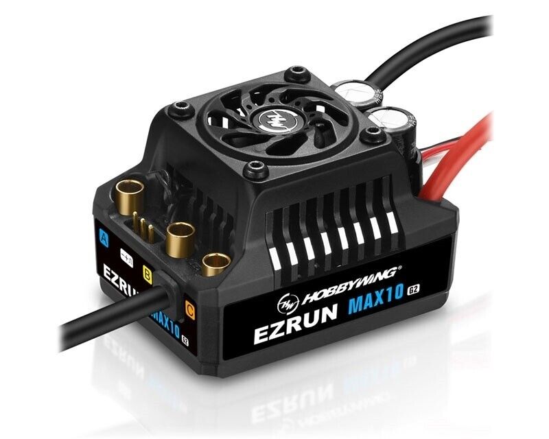 Hobbywing EzRun MAX10 G2 140A ESC Brushless Sensored 2-4S LiPo BEC 5A modellismo