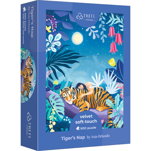 Puzzle 500 Velvet Soft Touch Tiger's Nap Asia Orlando 37424