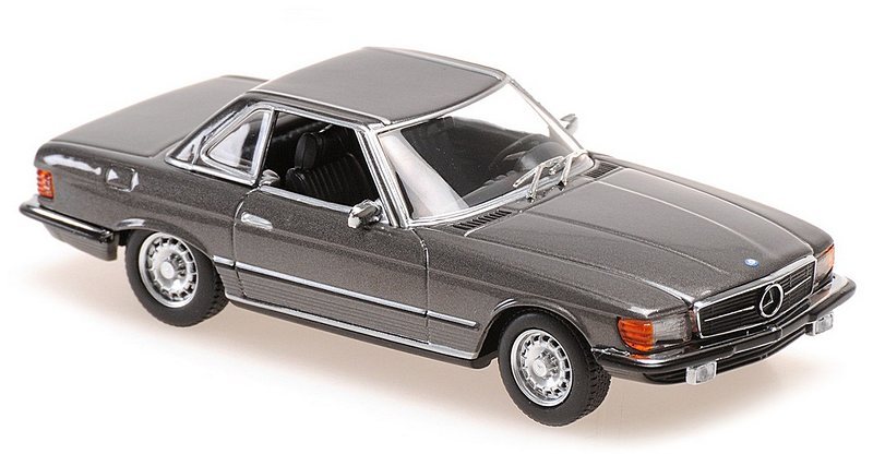 Mercedes 350 SL Cabriolet Hardtop R107 1974 Grey Metal 1:43 MINICHAMPS 940033451