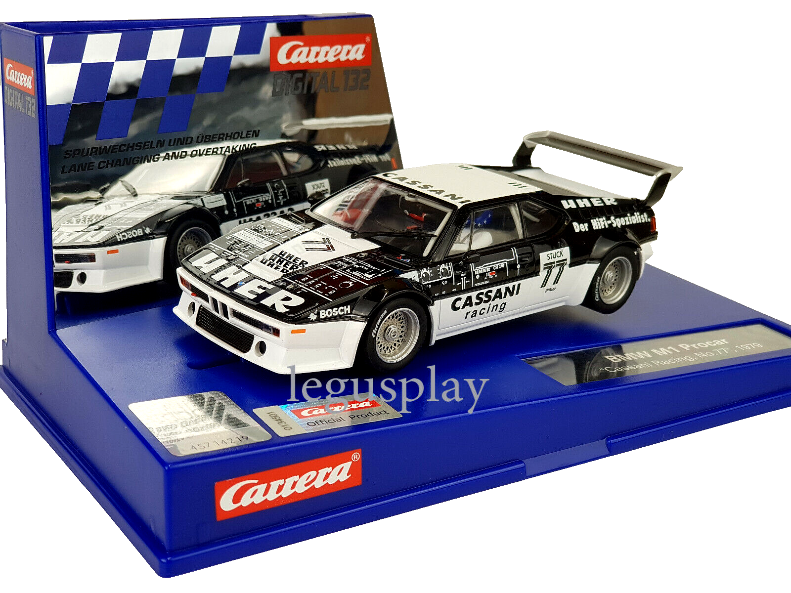 Slot car Carrera Digital 30886 BMW M1 Procar "Cassani Racing No.77" 1979