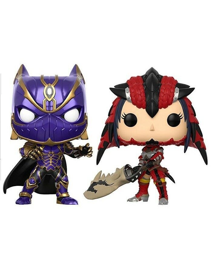 FUNKO POP GAMES MARVEL VS CAPCOM BLACK PANTHER VS MONSTER HUNTER 2 PACK VINYL FI
