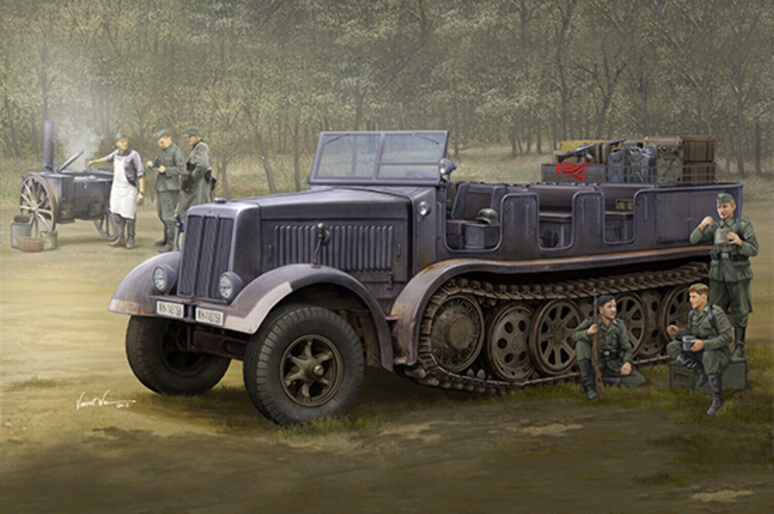 Trumpeter 1/35 09538 SD.KFZ.8 DB9 HALF-TRACK ARTILLERY TRACTOR