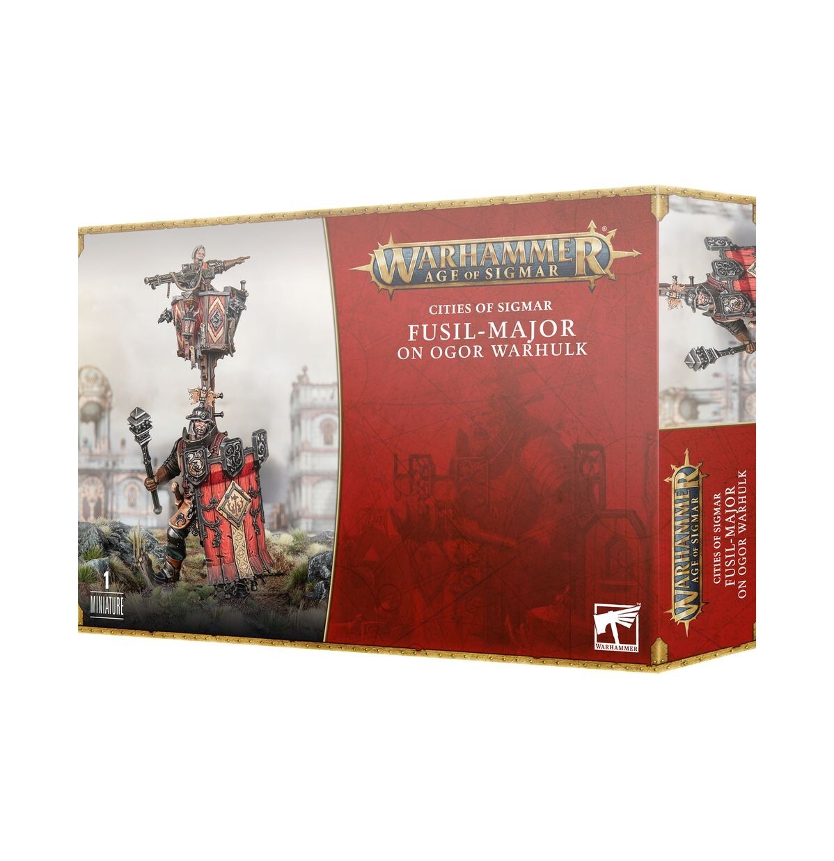 FUCILIERE MAGGIORE SU OGOR COLOSSO fusil major on ogor warhulk WARHAMMER AGE OF