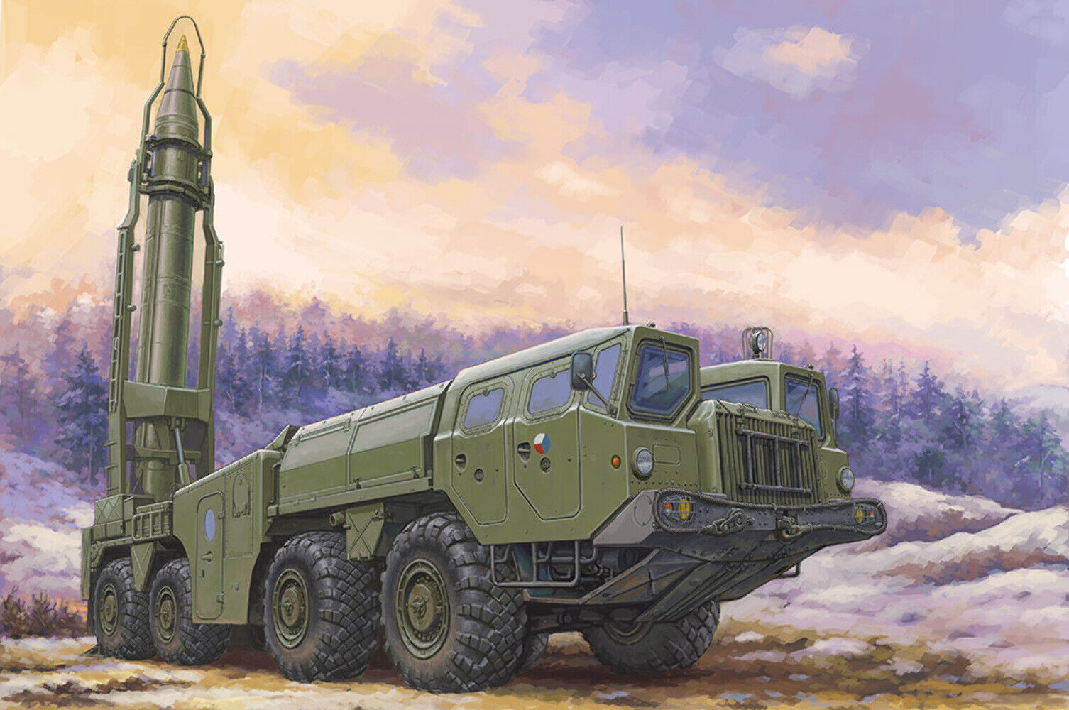 Hobby Boss 1:72 Soviet (9P117M1) Launcher with R17 Rocket 9K72 Missile Complex