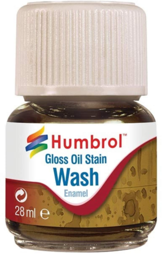 HUMBROL GLOSS OIL STAIN WASH ENAMEL SMALTO MACCHIA OLIO  PER LAVAGGI  AV0209