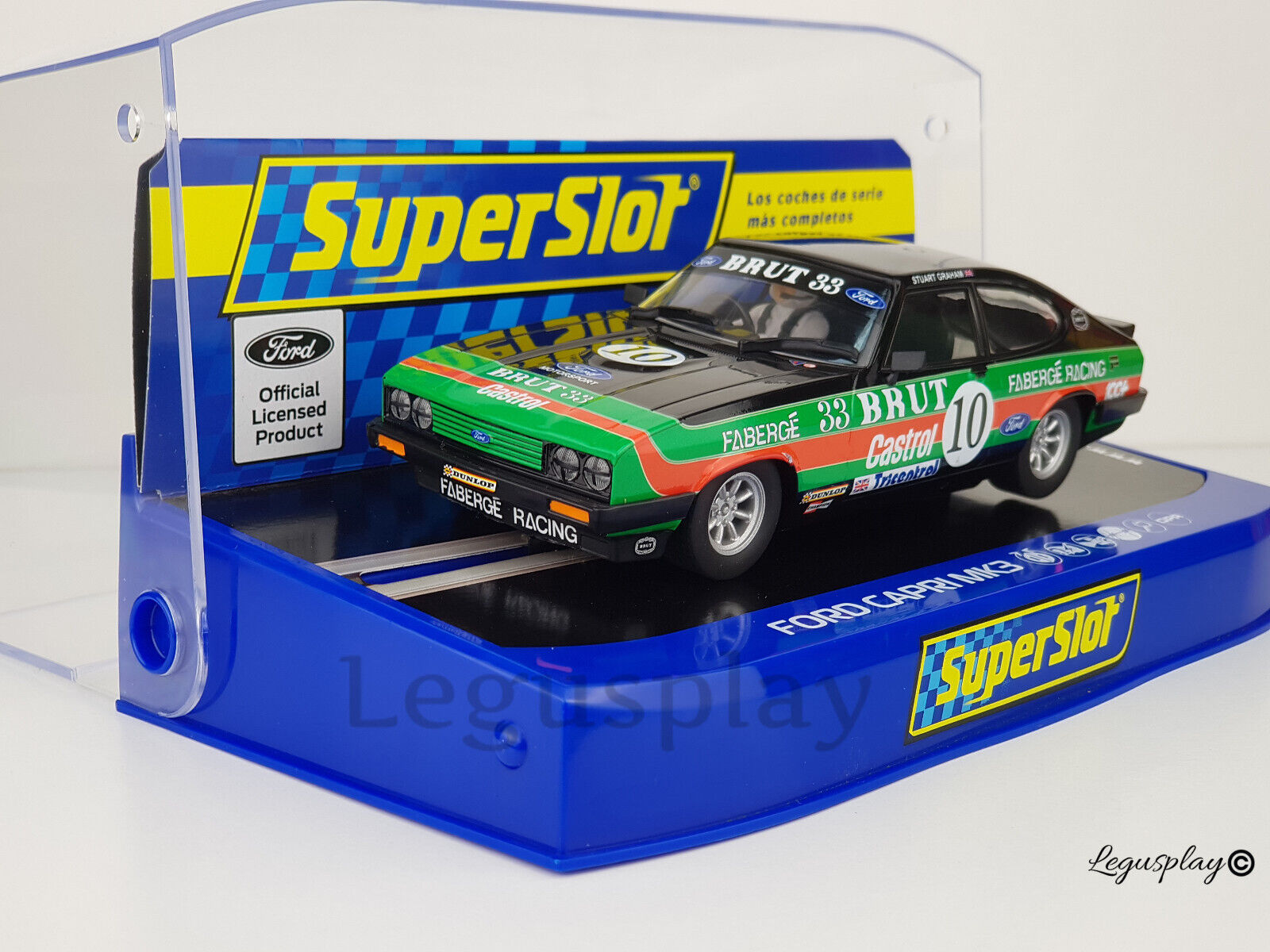 Slot car scalextric superslot H4101 Ford Capri MK3 #10 Oulton Park 1979 S Graham