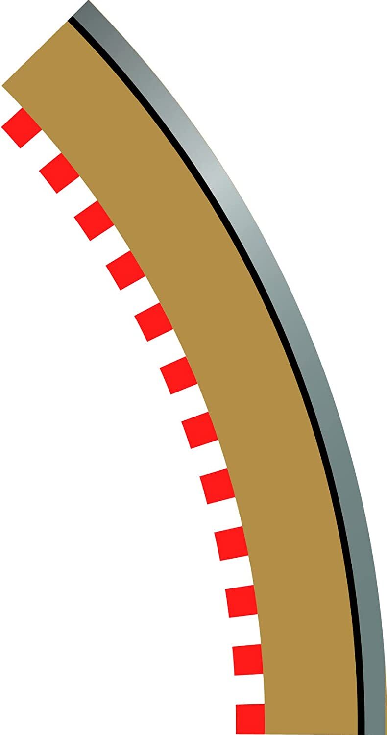 Scalextric Radius 2 Curve Inner Borders 45° x 4