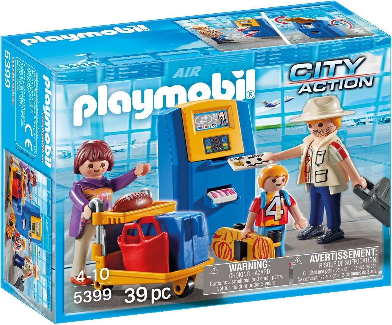Originale Playmobil City Action 5399 Famiglia Check- IN - New And Sealed