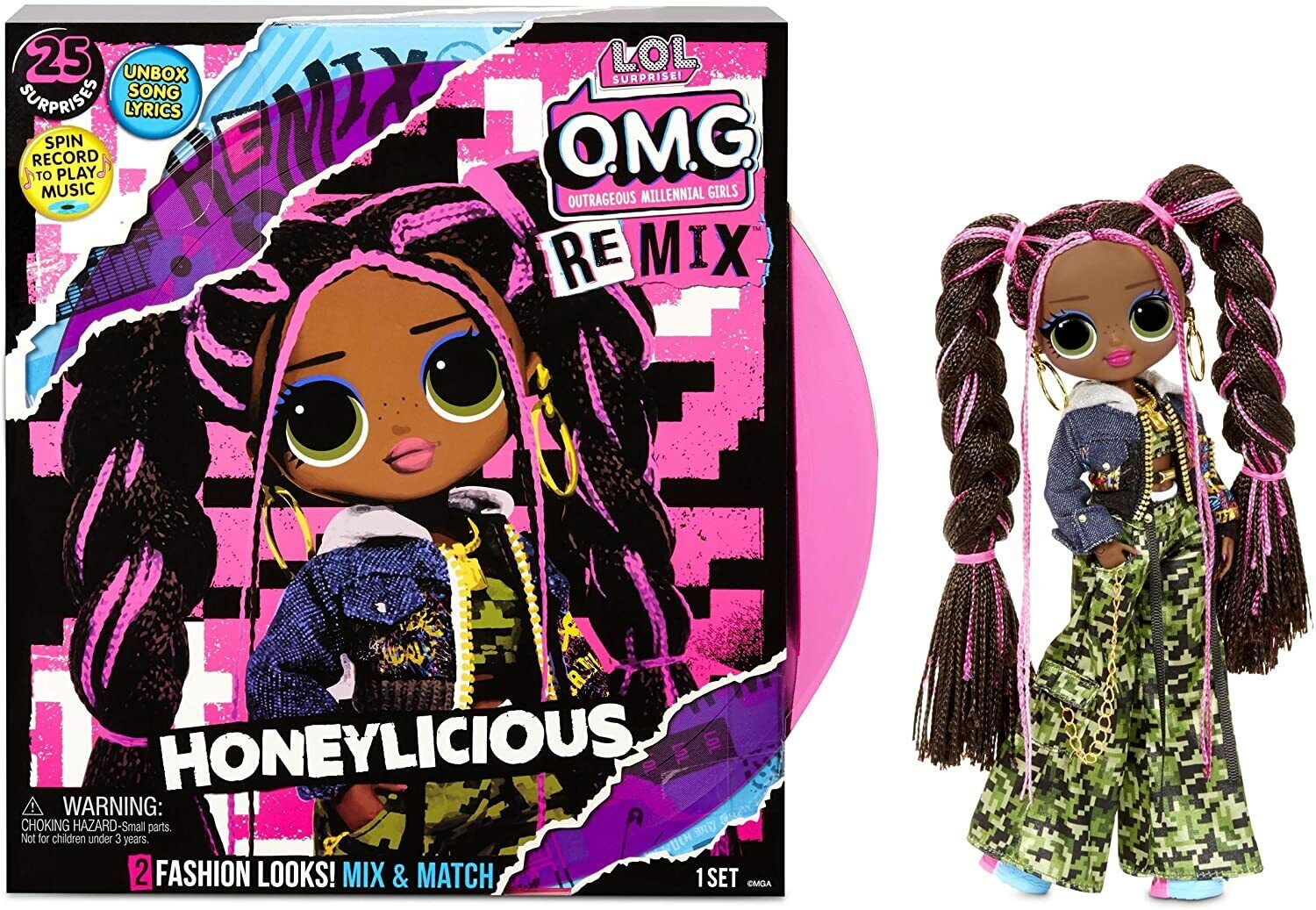 L.O.L. Surprise! O.M.G. Remix - con 25 Sorprese - Bambola da Collezione con Vest