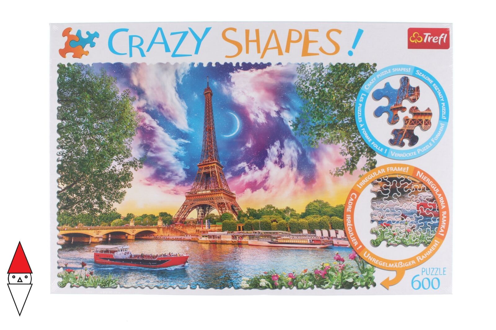 PUZZLE PAESAGGI TREFL CITTA CRAZY SHAPES SKY OVER PARIS 600 PZ