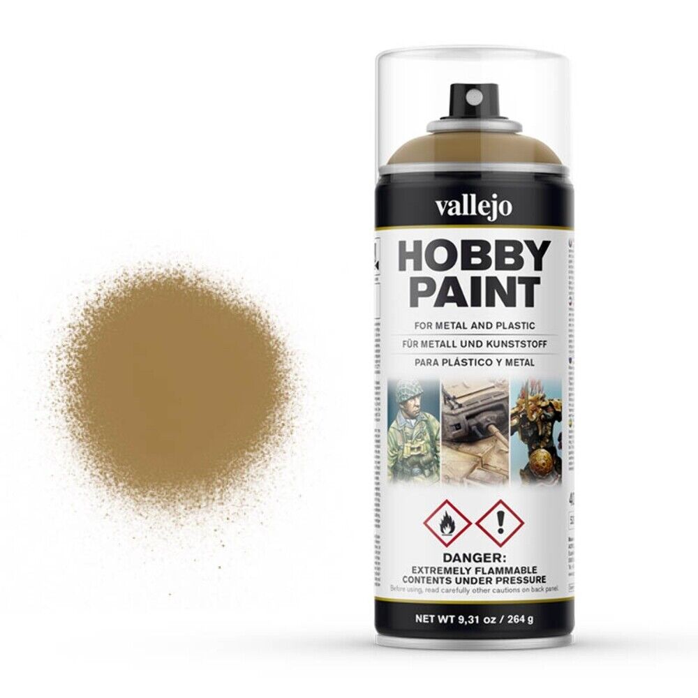 Vallejo DESERT YELLOW SPRAY HOBBY PAINT 400ml