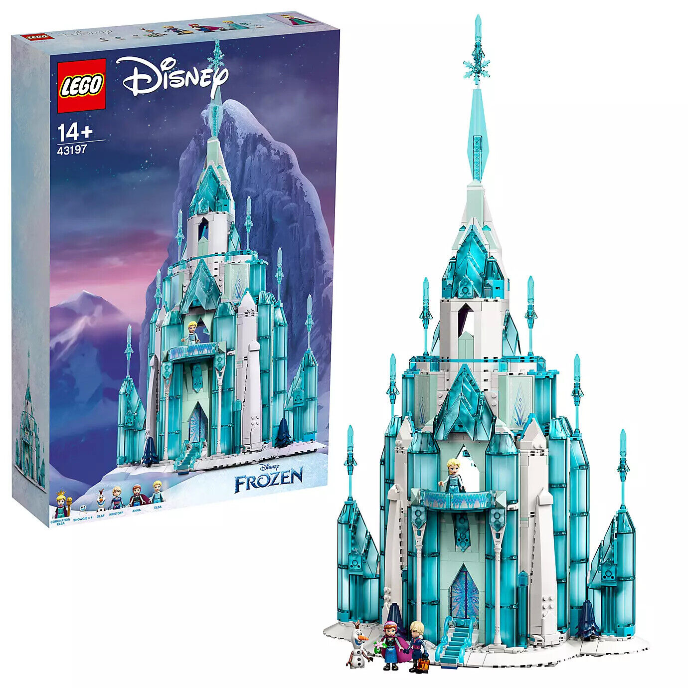 LEGO 43197 DISNEY FROZEN IL CASTELLO DI GHIACCIO NUOVO PERFETTO ESCLUSIVO