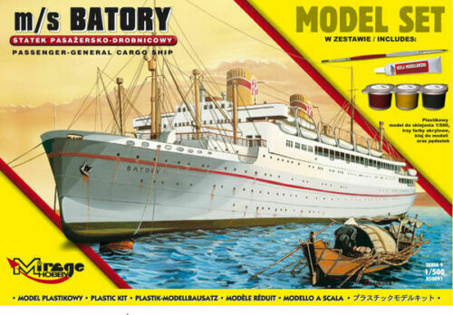 Mirage Hobby 850091 Kit 1/500 M/S Batory (Passenger General Cargo Ship)