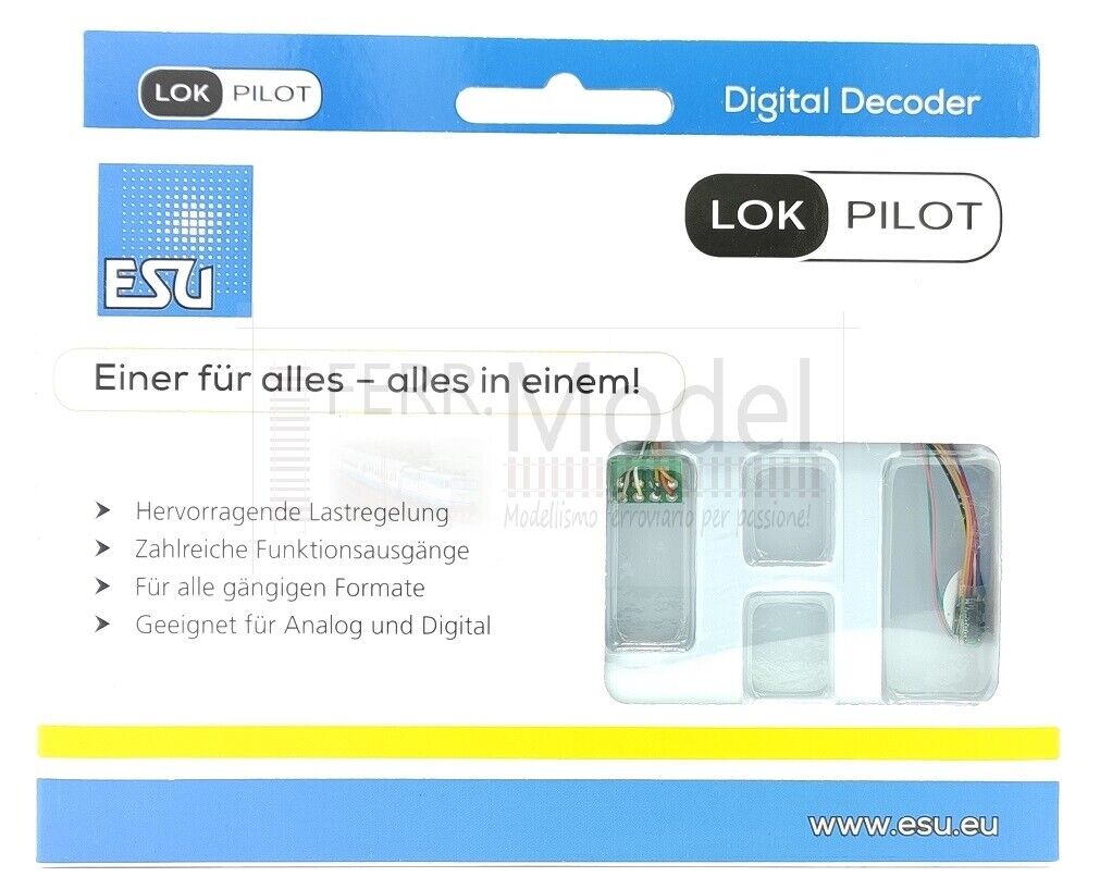 ESU ELECTRONIC 59810 - LokPilot 5 micro DCC / MM / SX, 8 pin NEM652
