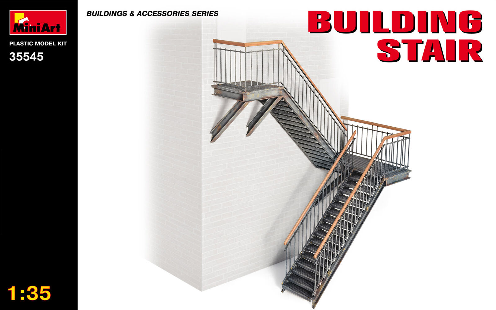 Building Stair Diorama 1:35 Plastic Model Kit MINIART