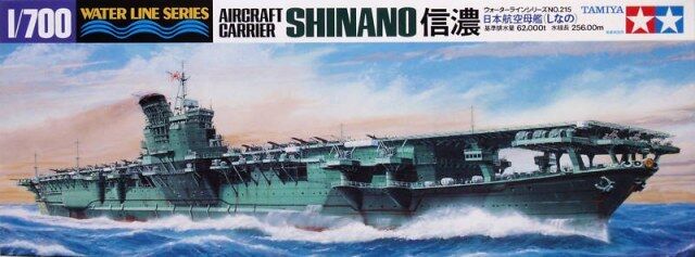 KIT TAMIYA 1:700 KIT DA MONTARE NAVE JAPANESE AIRCRAFT CARRIER SHINANO ART 31215