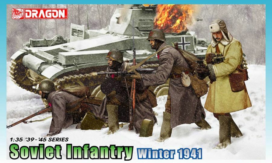 Soviet Infantry Winter 1941 1:35 Figure Plastic kit DRAGON MODELS