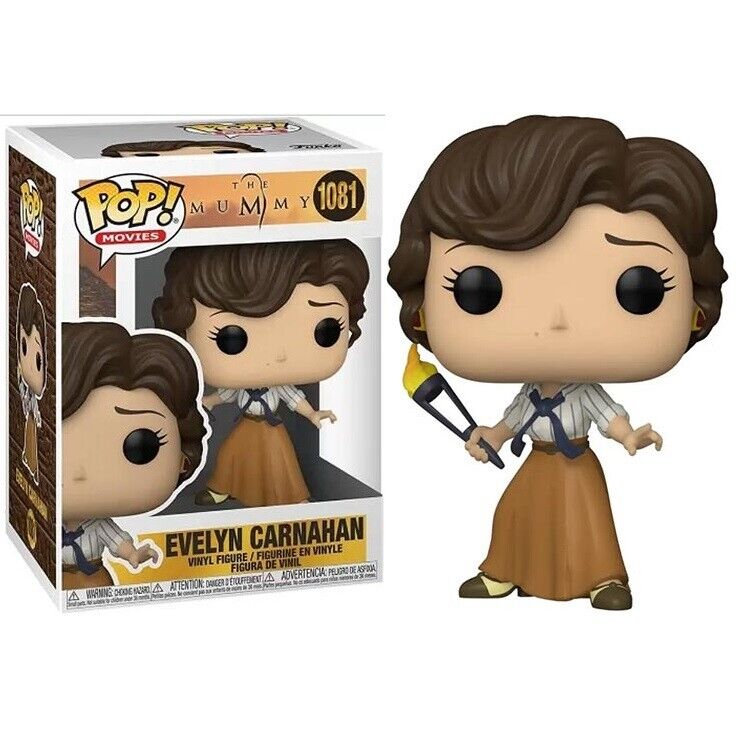 FUNKO POP ! MOVIES THE MUMMY - (1081) EVELYN CARNAHAN VINIL FIGURE 9CM LA MUMMIA