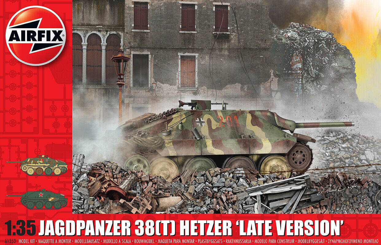 Jagdpanzer 38 Tonne Hetzer Late Version Tank 1:35 Plastic Model Kit AIRFIX
