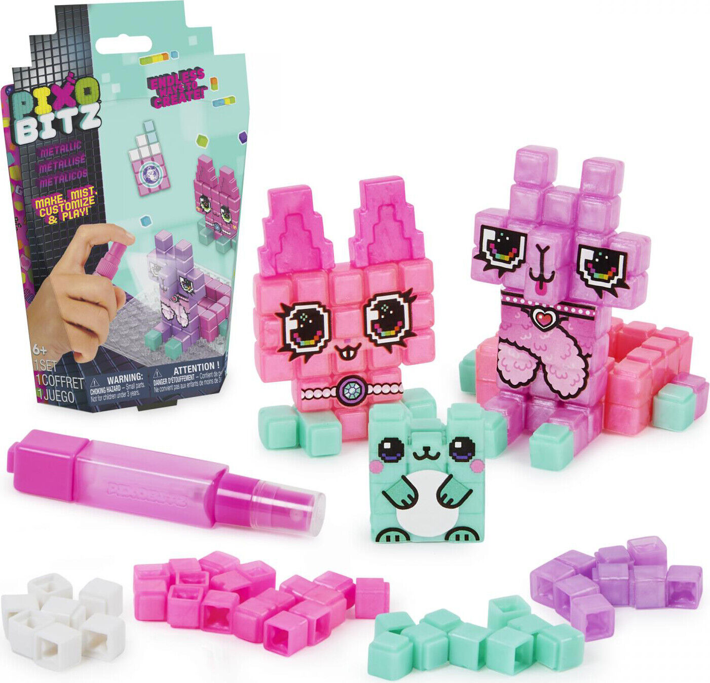 Spin Master Pixobitz: Metallizzati Costruzioni Per Bambini da 6+ Anni - 6064692