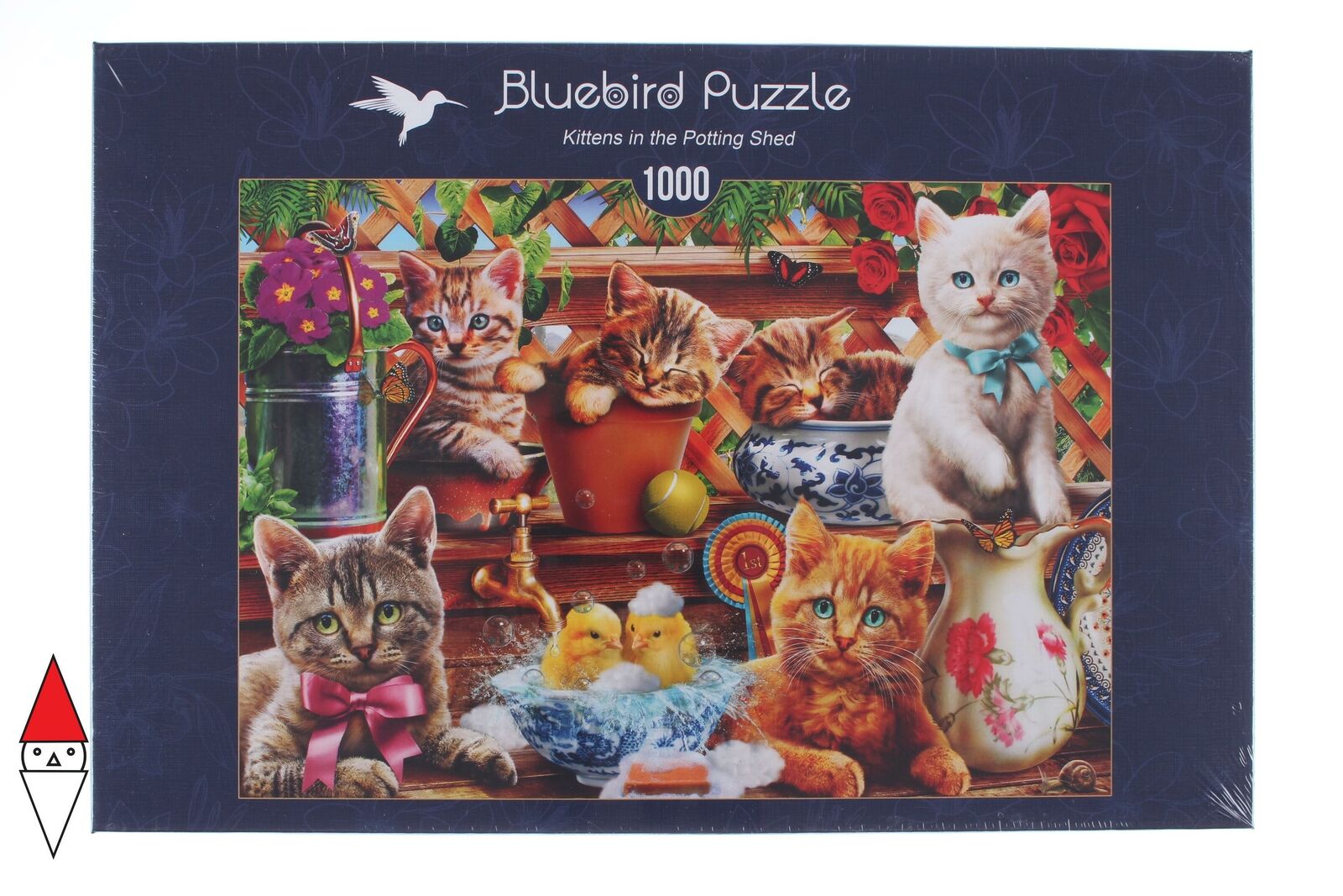 PUZZLE ANIMALI BLUEBIRD GATTI KITTENS IN THE POTTING SHED 1000 PZ